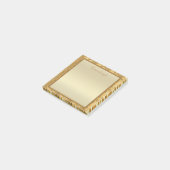 Elegant gepersonaliseerde Gold Leaves Post It Note (Schuin)