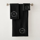 Elegant gepersonaliseerde handdoekset bad handdoek (Insitu)