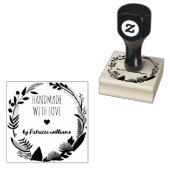 Elegant gepersonaliseerde handgemaakte naam rubber rubberstempel (Gestempeld)