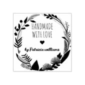 Elegant gepersonaliseerde handgemaakte naam rubber rubberstempel (Afrduk)