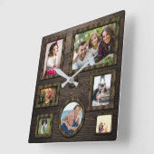 Elegant gepersonaliseerde houtafels vierkante klok (Hoek)