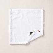 Elegant gepersonaliseerde kleurrijke rooster kip bad handdoek (Wasdoekje)