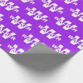 Elegant gepersonaliseerde monogram naam - Paarse c Cadeaupapier (Hoek)