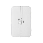 Elegant Gepersonaliseerde Monogrammen Douane Naam Badmat (Voorkant Verticaal)