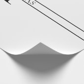 Elegant Gepersonaliseerde Monogrammen Douane Naam Cadeaupapier (Hoek)