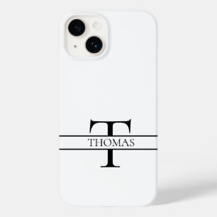Elegant Gepersonaliseerde Monogrammen Douane Naam Case-Mate iPhone 14 Hoesje