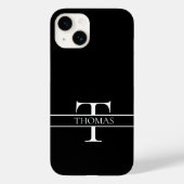 Elegant Gepersonaliseerde Monogrammen Douane Naam Case-Mate iPhone Case (Achterkant)