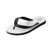 Elegant Gepersonaliseerde Monogrammen Douane Naam Kinder Teenslippers (Schuin)