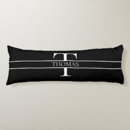 Elegant Gepersonaliseerde Monogrammen Douane Naam Lichaamskussen