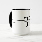 Elegant Gepersonaliseerde Monogrammen Douane Naam Mok (Voorkant links)