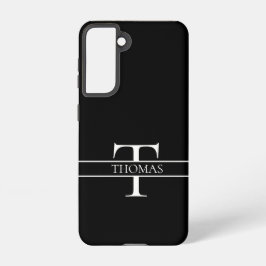 Elegant Gepersonaliseerde Monogrammen Douane Naam Samsung Galaxy Hoesje