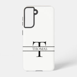 Elegant Gepersonaliseerde Monogrammen Douane Naam Samsung Galaxy Hoesje
