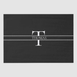 Elegant Gepersonaliseerde Monogrammen Douane Naam Tissuepapier