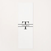 Elegant Gepersonaliseerde Monogrammen Douane Naam Yogamat (Voorkant)