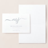 Elegant gepersonaliseerde opmerking folie kaarten (Display)