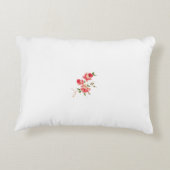 elegant gepersonaliseerde pasgetrouwde koppel naam accent kussen (Achterkant)