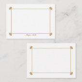 Elegant, gepersonaliseerde platte notitiekaarten notitiekaartje (Voorkant / Achterkant)