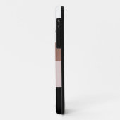 Elegant gepersonaliseerde roes gouden marmer Case-Mate iPhone case (Achterkant/links)