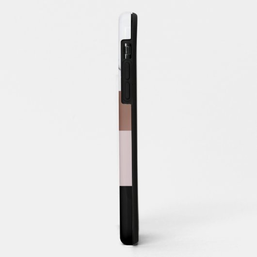 Elegant gepersonaliseerde roes gouden marmer Case-Mate iPhone case (Achterkant/links)