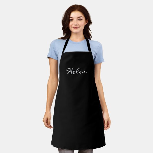 Elegant Gepersonaliseerde Vrouwen Keuken Eetkamer Schort (Gedragen)