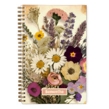 Elegant  geperst bloemenboeket tijdschrift