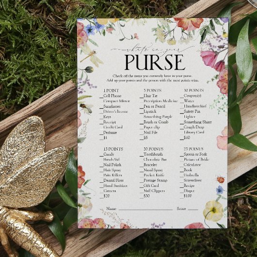 Elegant geperst bloemig Vrijgezellenfeesten portem