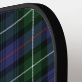 Elegant geplakt monogram Script Tartan Pickleball Paddle (Links Detail)