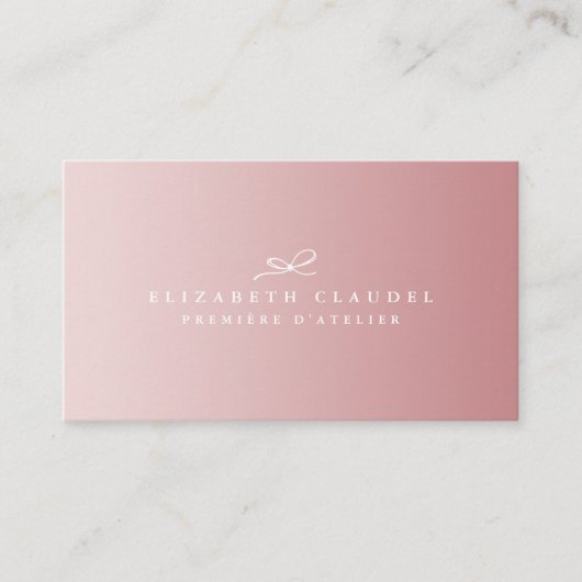 Elegant geraffineerd Luxe Roos Gold Black White Bo Visitekaartje (Voorkant)