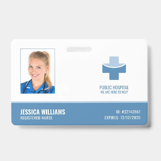 Elegant geregistreerde verpleegkundige RN medisch  Badge (Front)