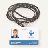 Elegant geregistreerde verpleegkundige RN medisch  Badge (Voorkant met draagriem)