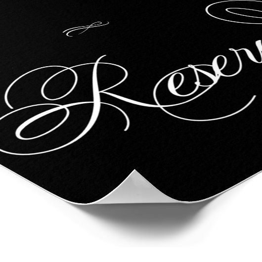 Elegant Gereserveerd het Witte Manuscript van de L Poster (Hoek)