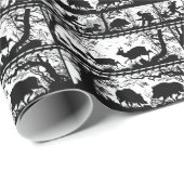 Elegant German Hunter's Lodge Deer and Wild Boar Cadeaupapier (Rol Hoek)