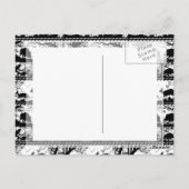 Elegant German Hunting Scene Running Deer and Boar Briefkaart (Achterkant)