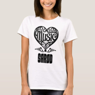 Elegant Gerold Hart voor Sarod Liefhebbers T-shirt