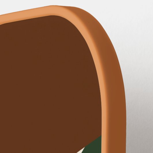 Elegant geruit gepersonaliseerd monogram pickleball paddle (Links Detail)