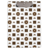 Elegant geruit ontwerp klembord (Voorkant)