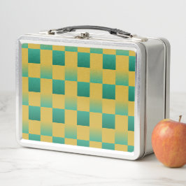 Elegant geruit patroon in groen en goud