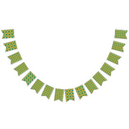 Elegant geruit patroon in groen en goud vlaggetjes