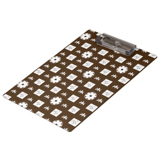 Elegant geruit patroonontwerp klembord (Gekanteld)