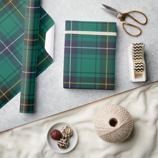 Elegant geruite kerst Feestdagen rustieke Tartan Cadeaupapier (Crafts)