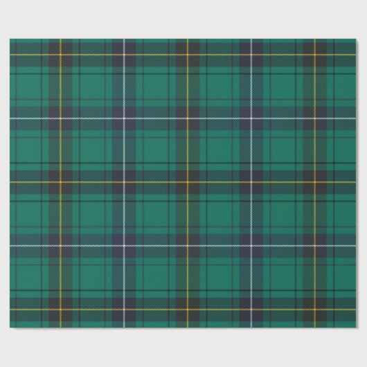Elegant geruite kerst Feestdagen rustieke Tartan Cadeaupapier (Vlak)