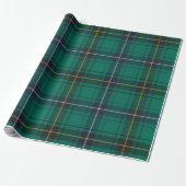 Elegant geruite kerst Feestdagen rustieke Tartan Cadeaupapier (Uitgerold)
