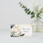 Elegant geschilderde driedimensionale bloem visitekaartje (Staand voorkant)