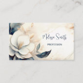 Elegant geschilderde driedimensionale bloem visitekaartje (Voorkant)
