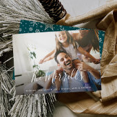 Elegant geschreven | Kerst fotokaart Feestdagenkaart