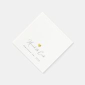 Elegant gesigneerde bruiloft servet (Hoek)