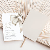 Elegant Geslacht Neutraal Baby shower Kaart