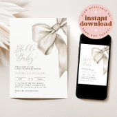 Elegant Geslacht Neutraal Baby shower Kaart
