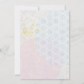 Elegant geslacht onthult modern Japans roze blauw Kaart (Achterkant)