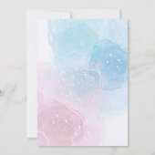 Elegant geslacht onthult Waterverf onder Zee bubbe Kaart (Achterkant)